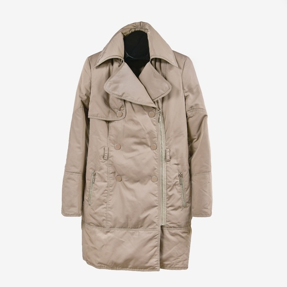 MAX MARA STUDIO Natural Beige Padded Coat - Picture 2 of 16